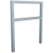 Lean-on hoop made of steel tube | Square tube 60 x 60 mm | with cross bar | total width: 1000 mm | hot-dip galvanized